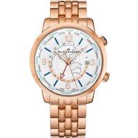 Alexander Men's A171B Journeyman 2 42mm Luxury World Traveler Watch in Rose Gold