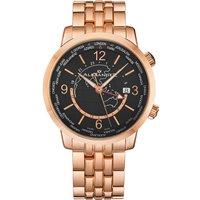 Alexander Men's A171B Journeyman 2 42mm Luxury World Traveler Watch in Black