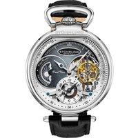Modena 4033 Dual Time 46mm Automatic Watch Skeleton Dial