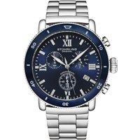 DualMode 4040 Chronograph Quartz Watch 48mm Case Stainless Steel Link Bracelet