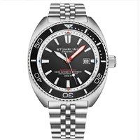 Swiss Automatic Depthmaster Diver Watch Stainless Steel Case With rotating Unidirectional Bezel and Stainless Steel 5 Link Jubilee Bracelet Water Resi