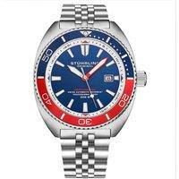 Swiss Automatic Depthmaster Diver Watch Stainless Steel Case With rotating Unidirectional Bezel and Stainless Steel 5 Link Jubilee Bracelet Water Resi