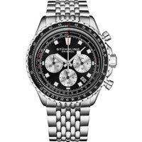 Raceway 1010 Chronograph Watch Meca-Quartz Hybrid Movement Stainless Steel Beaded