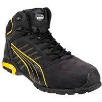Puma Safety Men's 'Amsterdam Mid' Leather Safety Boots in Black | Size: 8