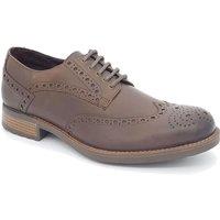 HX London Men's Wandsworth Leather Brogue Shoes in Brown | Size: 8