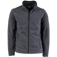 TEE JAYS Men's Full Zip Active Lightweight Fleece Jacket in Dark Grey | Size: Small