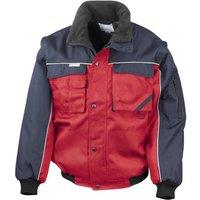 Result Men's Workguard Zip Sleeve Heavy Duty Water Repellent Windproof Jacket in Red | Size: Small