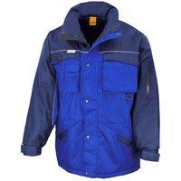 Result Men's Workguard Zip Sleeve Heavy Duty Water Repellent Windproof Jacket in Mid Navy | Size: Small