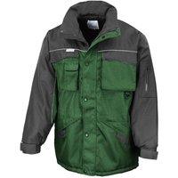 Result Men's Workwear Heavy Duty Water Repellent Windproof Combo Coat in Bottle Green | Size: Small