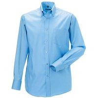 Russell Men's Collection Long Sleeve Ultimate Non-Iron Shirt in Light Blue | Size: 19 inches