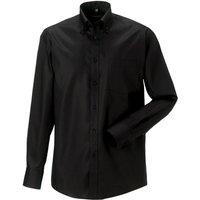 Russell Men's Collection Long Sleeve Ultimate Non-Iron Shirt in Black | Size: 14.5 in