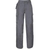 Russell Men's Work Wear Heavy Duty Trousers Pants(Regular) in Grey | Size: 48R
