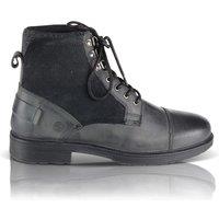 Silver Street London Men's Greyfriars Premium Leather Lace Up Boots in Black | Size: 8