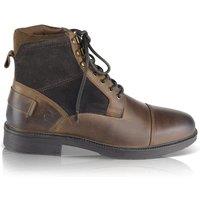 Silver Street London Men's Greyfriars Premium Leather Lace Up Boots in Brown | Size: 11