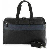 Silver Street London Men's Walter Premium Leather Holdalls in Black
