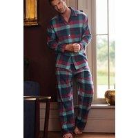British Boxers Men's 'Montrose' Check Brushed Cotton Pyjama Set | Size: Large