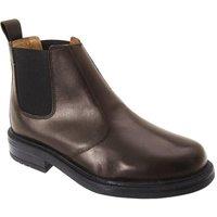 Roamers Men's Leather Quarter Lining Gusset Dealer Boots in Brown | Size: 8