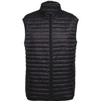 2786 Men's Tribe Fineline Padded Gilet Bodywarmer in Black | Size: XS
