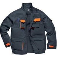 Portwest Men's Contrast Hardwearing Workwear Jacket (TX10) in Mid Grey | Size: Medium