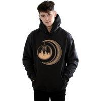 Harry Potter Men's Hogwarts Moon Hoodie in Black | Size: XL