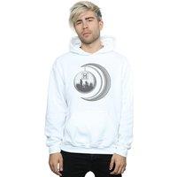 Harry Potter Men's Hogwarts Moon Hoodie in White | Size: Large