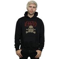 Star Wars Men's Stormtrooper Skull Logo Hoodie in Black | Size: Large