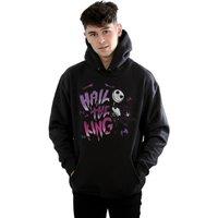 Disney Men's Nightmare Before Christmas Hail The King Hoodie in Black | Size: Medium