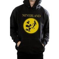 Disney Men's Peter Pan Moon Silhouettes Hoodie in Black | Size: XL