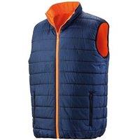 Result Men's Safeguard Reversible Soft Padded Safety Gilet in Burnt Orange | Size: 4XL