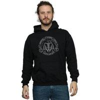 Harry Potter Men's Hufflepuff Seal Hoodie in Black | Size: Medium