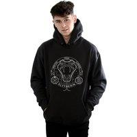 Harry Potter Men's Slytherin Seal Hoodie in Black | Size: 3XL