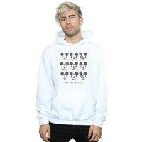 Disney Men's Mickey Mouse Wink & Smile Hoodie in White | Size: 2XL