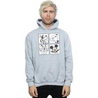Disney Men's Mickey, Donald, Goofy & Pluto Boxed Hoodie in Grey | Size: Large