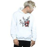 Disney Men's Nightmare Before Christmas Ghosts Of Jack Hoodie in White | Size: 2XL