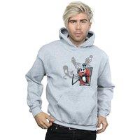 Disney Men's Nightmare Before Christmas Ghosts Of Jack Hoodie in Grey | Size: Small