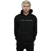 Friends Men's Text Logo Hoodie in Black | Size: Medium