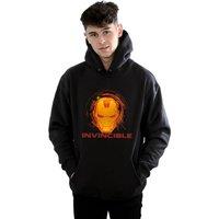 Marvel Men's Avengers Iron Man Invincible Hoodie in Black | Size: Medium