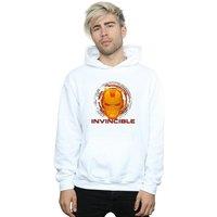 Marvel Men's Avengers Iron Man Invincible Hoodie in White | Size: XL