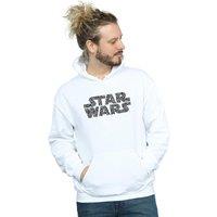 Star Wars Men's Paisley Logo Hoodie in White | Size: Small