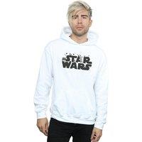 Star Wars Men's Minimalist Logo Hoodie in White | Size: Small