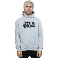 Star Wars Men's Minimalist Logo Hoodie in Grey | Size: 2XL