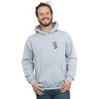 Disney Men's Minnie Mouse Dancing Chest Hoodie in Grey | Size: Small