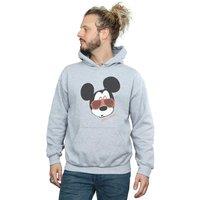 Disney Men's Mickey Mouse Sunglasses Hoodie in Grey | Size: Small