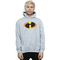 Disney Men's The Incredibles Costume Logo Hoodie in Grey | Size: Medium
