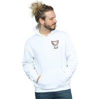 Disney Men's Moana Pua The Pig Breast Print Hoodie in White | Size: 2XL