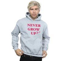 Disney Men's Peter Pan Never Grow Up Hoodie in Grey | Size: 2XL