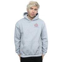 Friends Men's Coffee Cup Breast Print Hoodie in Grey | Size: 5XL