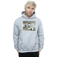 Disney Men's Mickey Mouse Crazy Pilot Hoodie in Grey | Size: Large