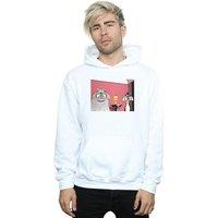 Looney Tunes Men's Christmas Postcard Hoodie in White | Size: 4XL