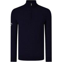 Ribbed Zip Merino Sweater